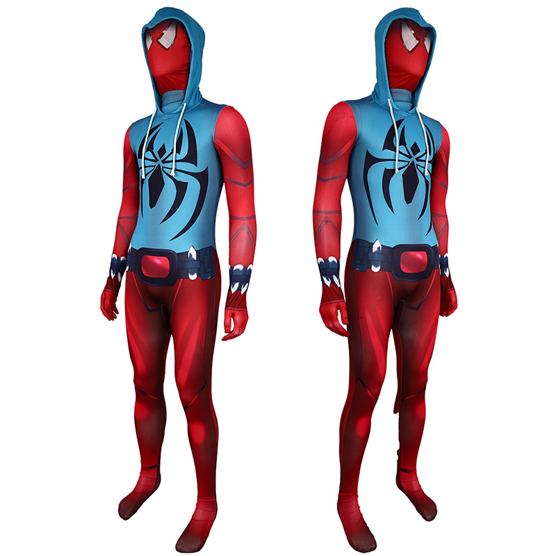 (Size 110) Superhero Costume Kids Costume Boys Cosplay Marvel Role Play Jumpsuit Bodysuit Halloween Carnival Costume