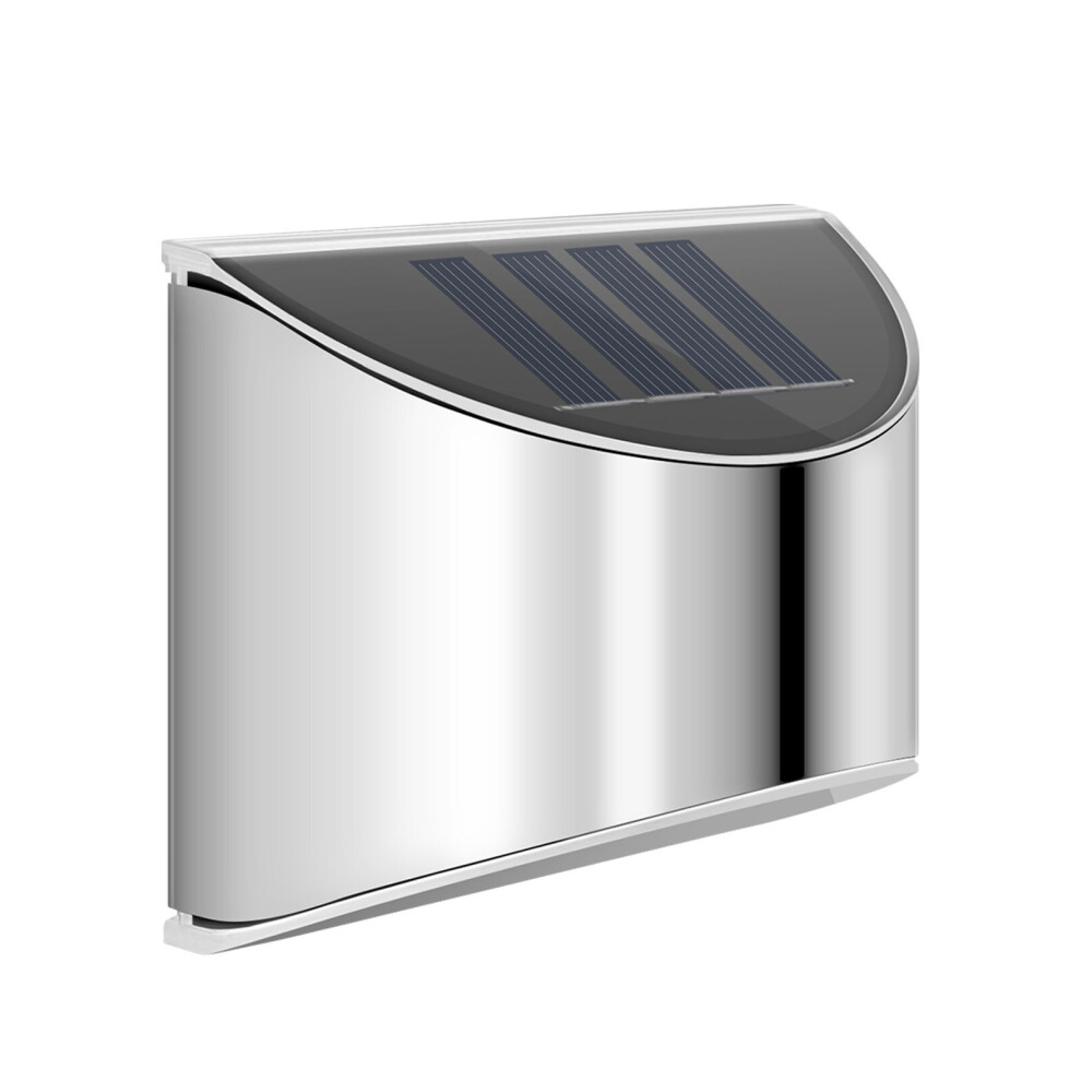 8Pc LED Solar Power Garden Fence Lights Wall Light Patio Outdoor Security Lamps