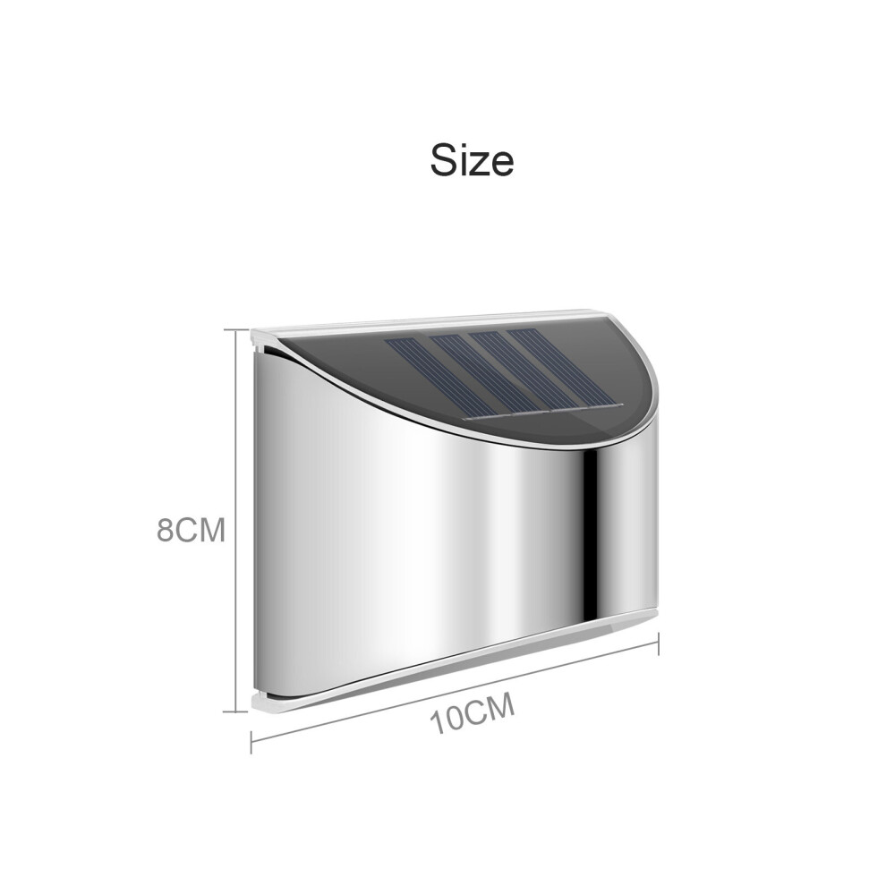 8Pc LED Solar Power Garden Fence Lights Wall Light Patio Outdoor Security Lamps