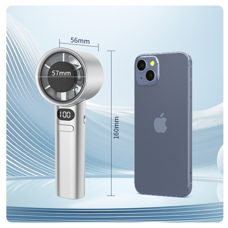 Portable Hand Fan , 120 Wind Speeds, Mini Bladeless Handheld Fan, USB Rechargeable Personal Highspeed Fans, Electric Eyelash Fan ﻿