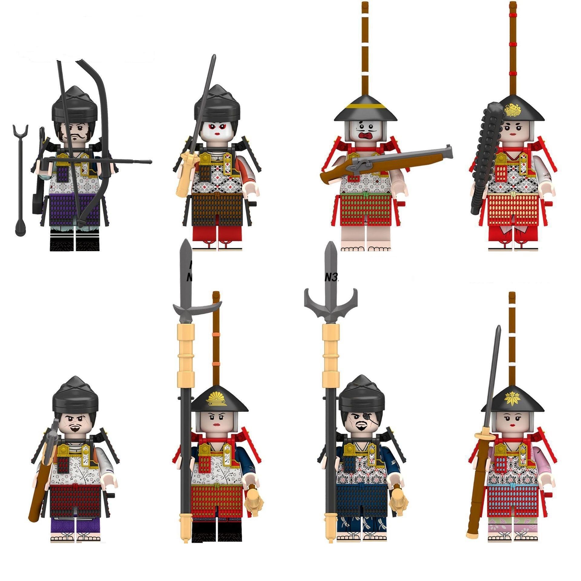 (4 Pcs Soldiers C) Soldiers Building Blocks Toys Medieval Ceremonial Soldiers Minifigures Series with Accessories Christmas and Birthday Gifts for Kids Fit Lego