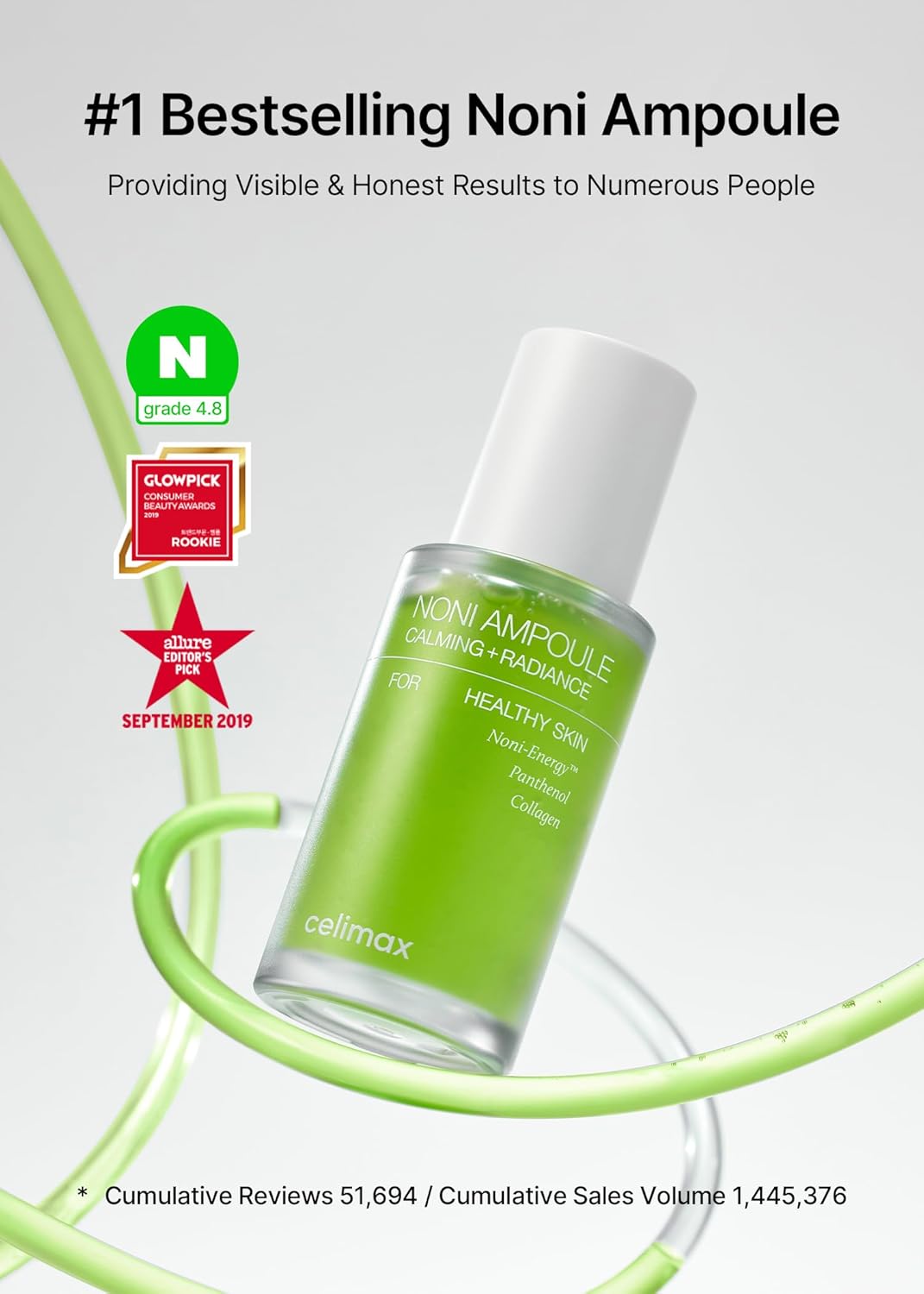 celimax Noni Energy Ampoule With Noni Extract Hydrating Moisturizing Soothing Serum For Wrinkles Fine Lines Mild Ampoule For Face 50ml