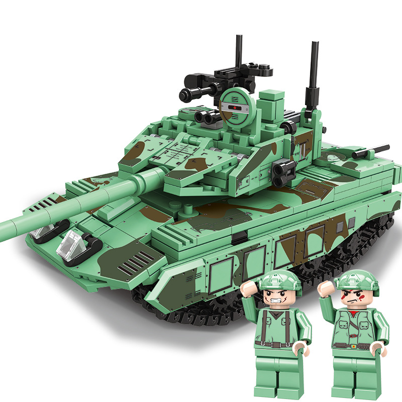 Tank Building Blocks Military Heavy Tank Model Building Block Army Toys for Boy