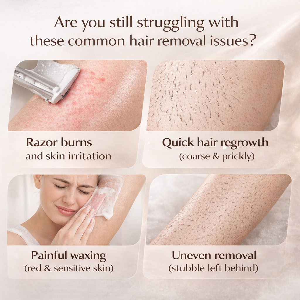 Rose Scented Gentle Hair Removal Cream Non Irritating for Smooth Skin Daily Home Use Natural 120ml