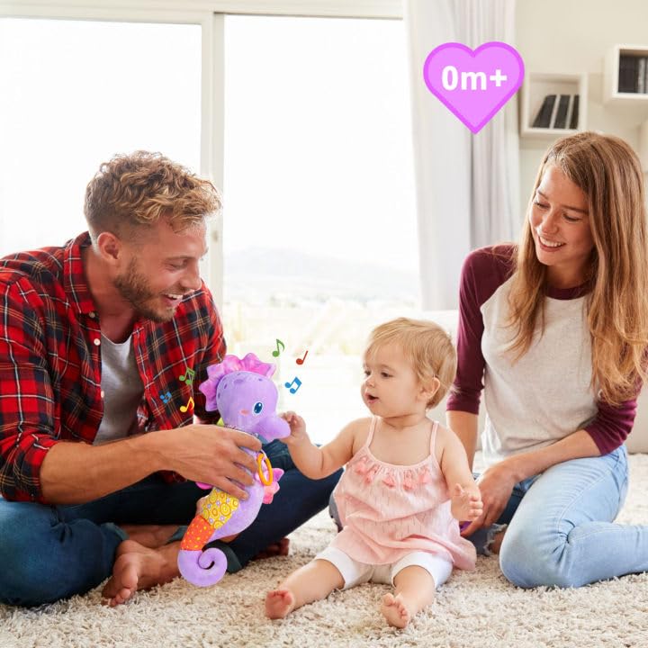 (PK) Baby Rattles Toys Infant Musical Stuffed Animals Soft Toy with Bright Colors Crinkle Sound Paper Newborn Toys for 0 12 Months