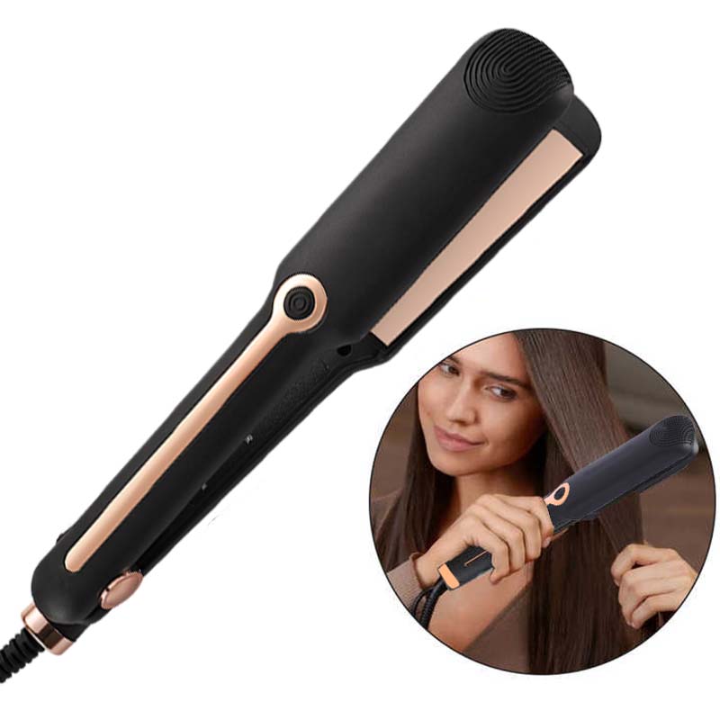 Hair Straightener Professional Ceramic Flat Iron Negative Ion Wide Plate Temperature Adjustable Straightening Iron