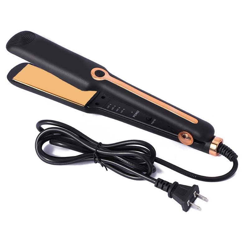 Hair Straightener Professional Ceramic Flat Iron Negative Ion Wide Plate Temperature Adjustable Straightening Iron