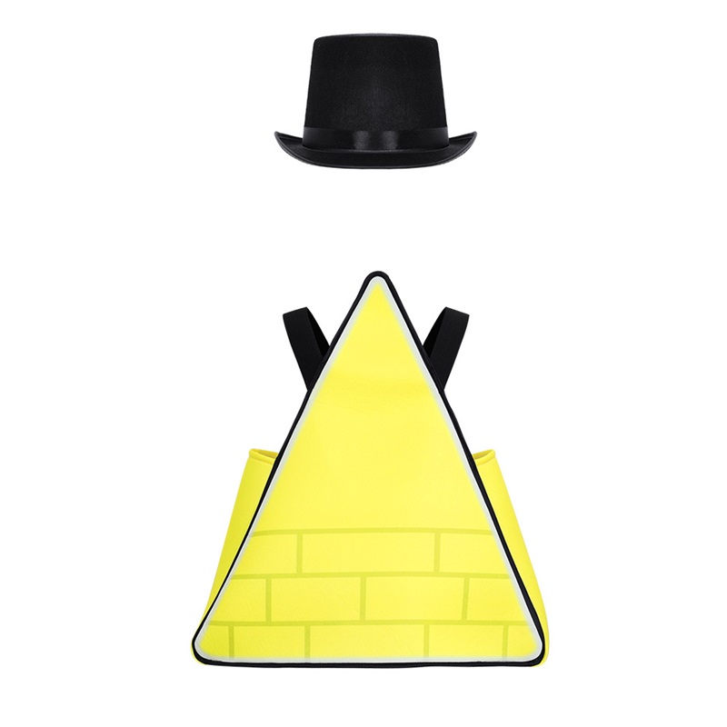 (Bill Safer-Bill Safer) Bill Cipher Cosplay Costume Gravity Falls Kids Role Play Outfit Halloween Stage Performance Apparel