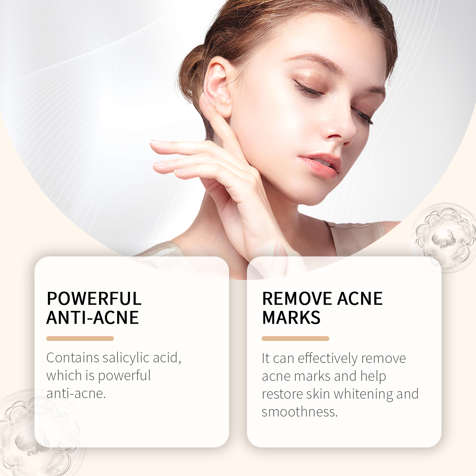 Acne Care Liquid Moisturizing Hydrating Softening Target Blemishes Refining Pores Facial Skin Essence