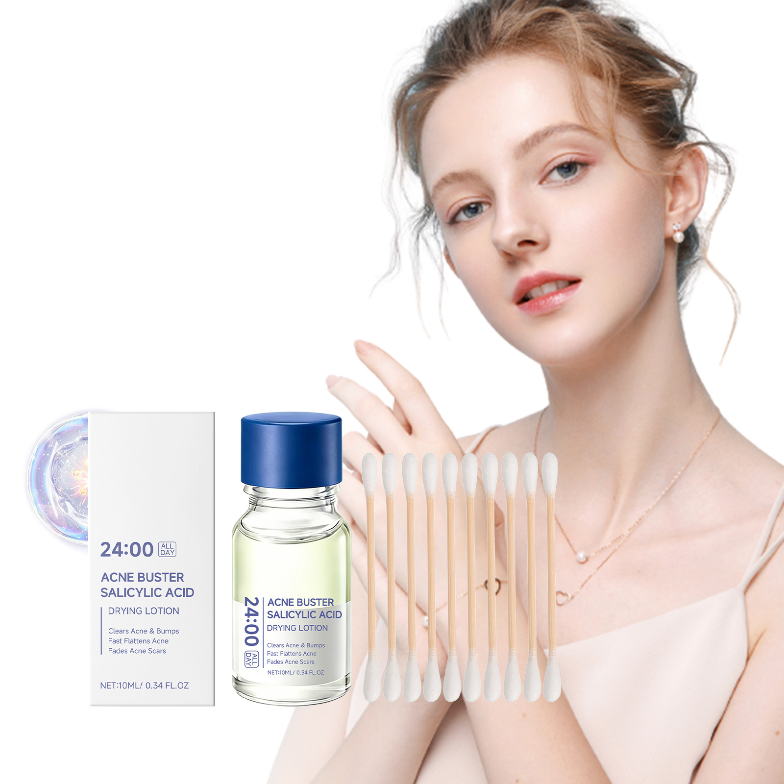 Acne Care Liquid Moisturizing Hydrating Softening Target Blemishes Refining Pores Facial Skin Essence