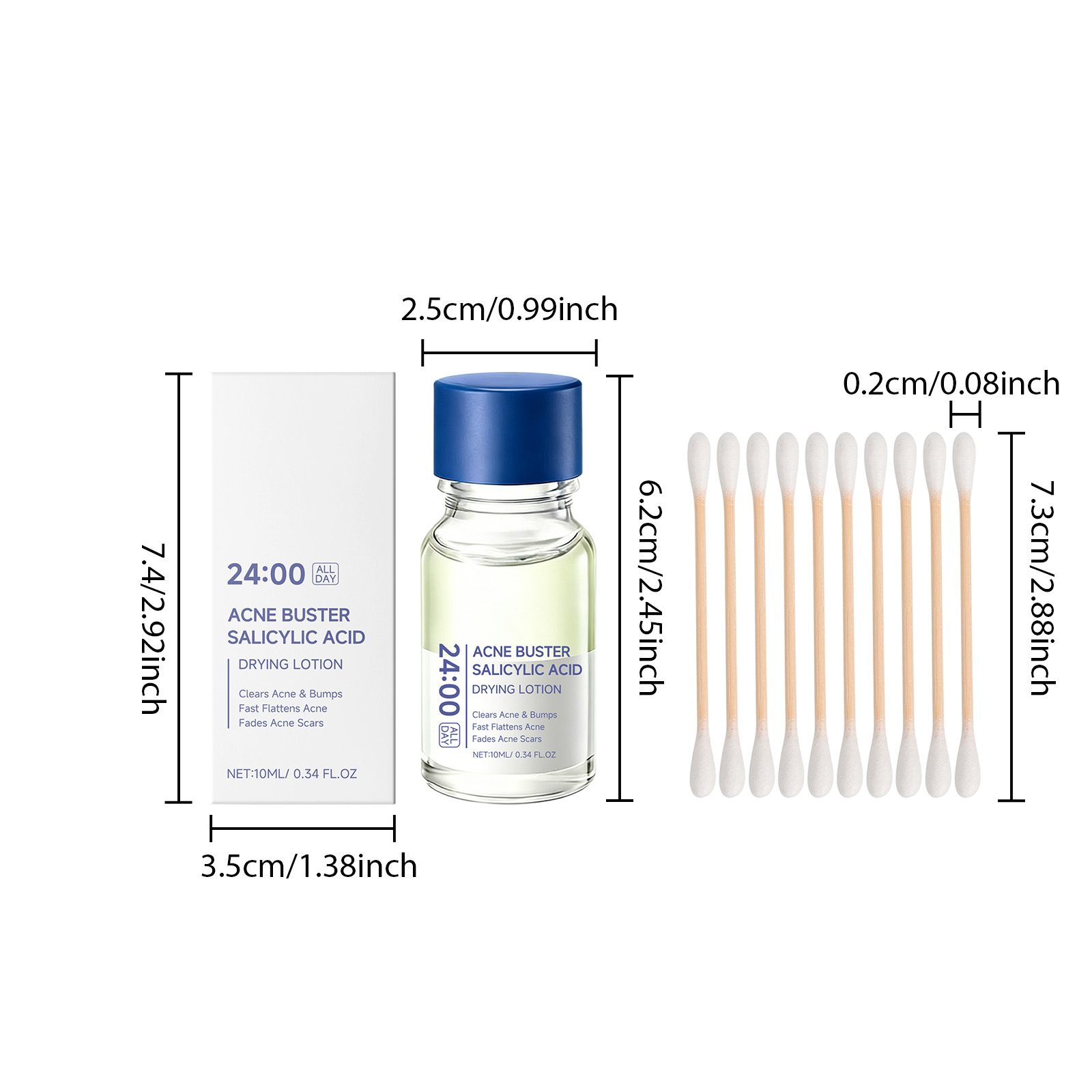 Acne Care Liquid Moisturizing Hydrating Softening Target Blemishes Refining Pores Facial Skin Essence