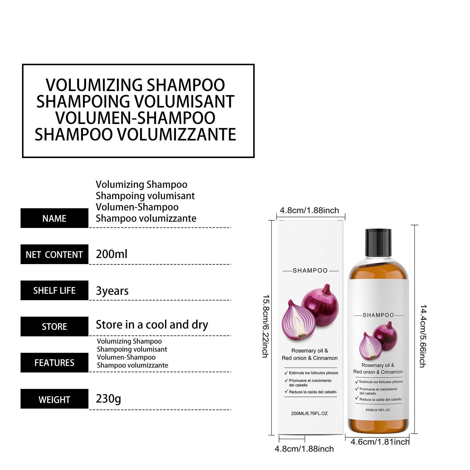 Shampoo Red Onion Lightweight Nourishing Cleansing Mild Oil Control Fluffy Refreshing Comfortable Hair Care For All Strands