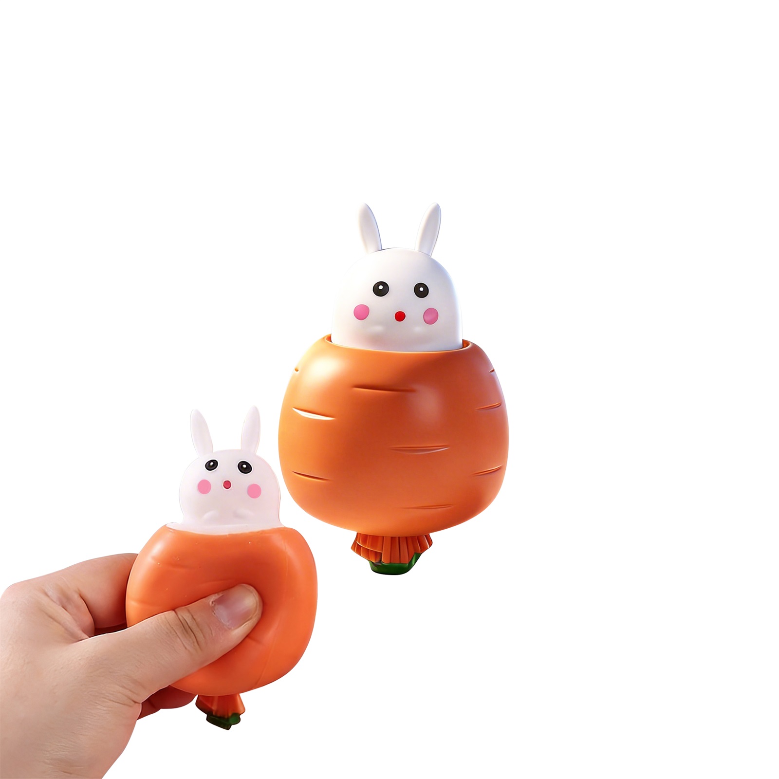 Carrot Rabbit Squishy Toy Cute Healing Stress Relief Slow Rebound Soft Elastic Odorless Festival Present Gift