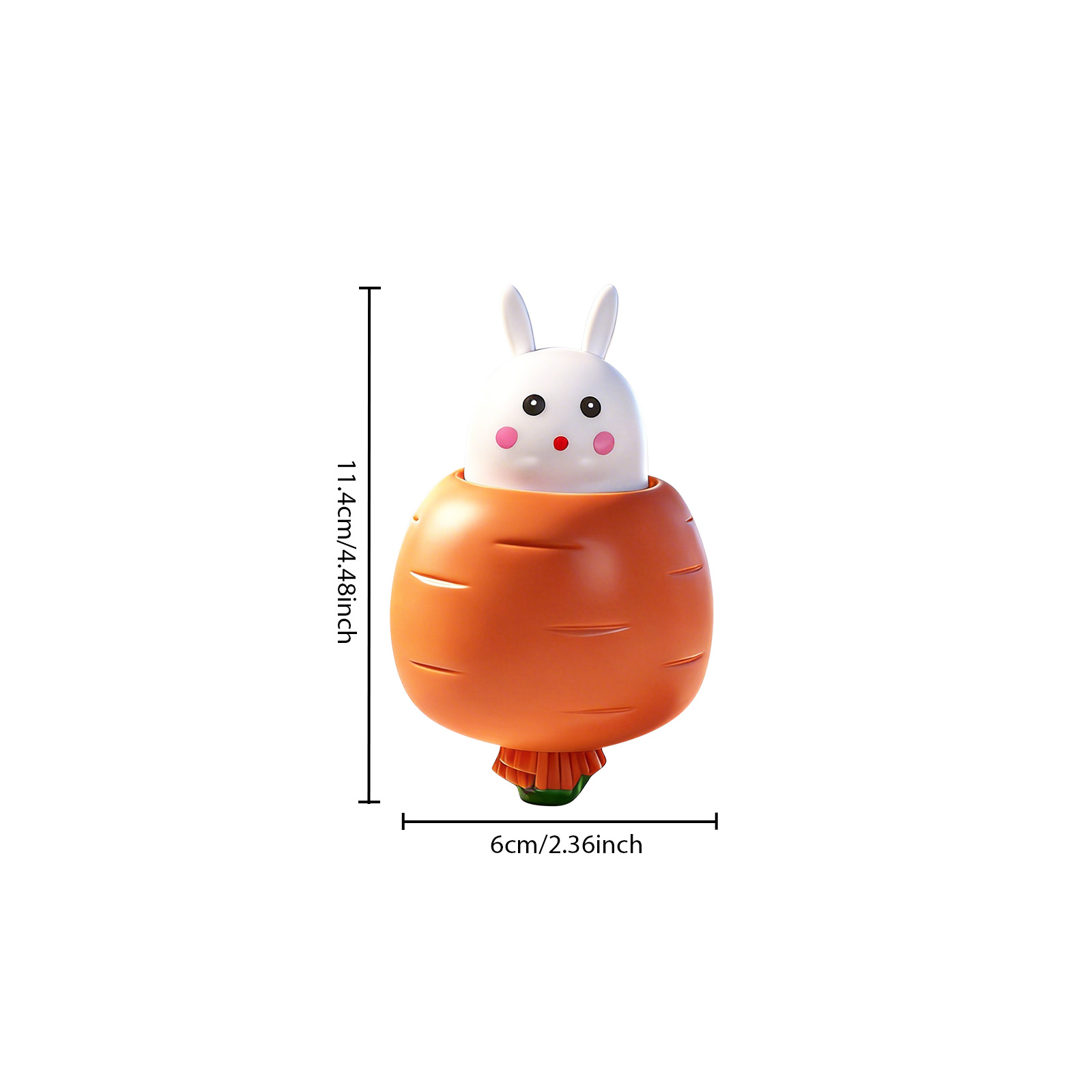 Carrot Rabbit Squishy Toy Cute Healing Stress Relief Slow Rebound Soft Elastic Odorless Festival Present Gift