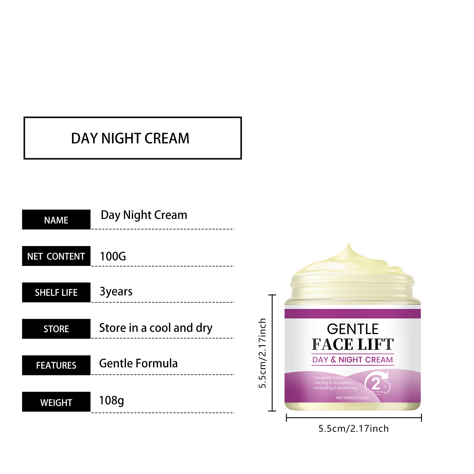 Retinol Cream Multi Effect Integrate Moisturize Boost Radiance Improve Elasticity Repair Dry Skin Day Night Skin Care