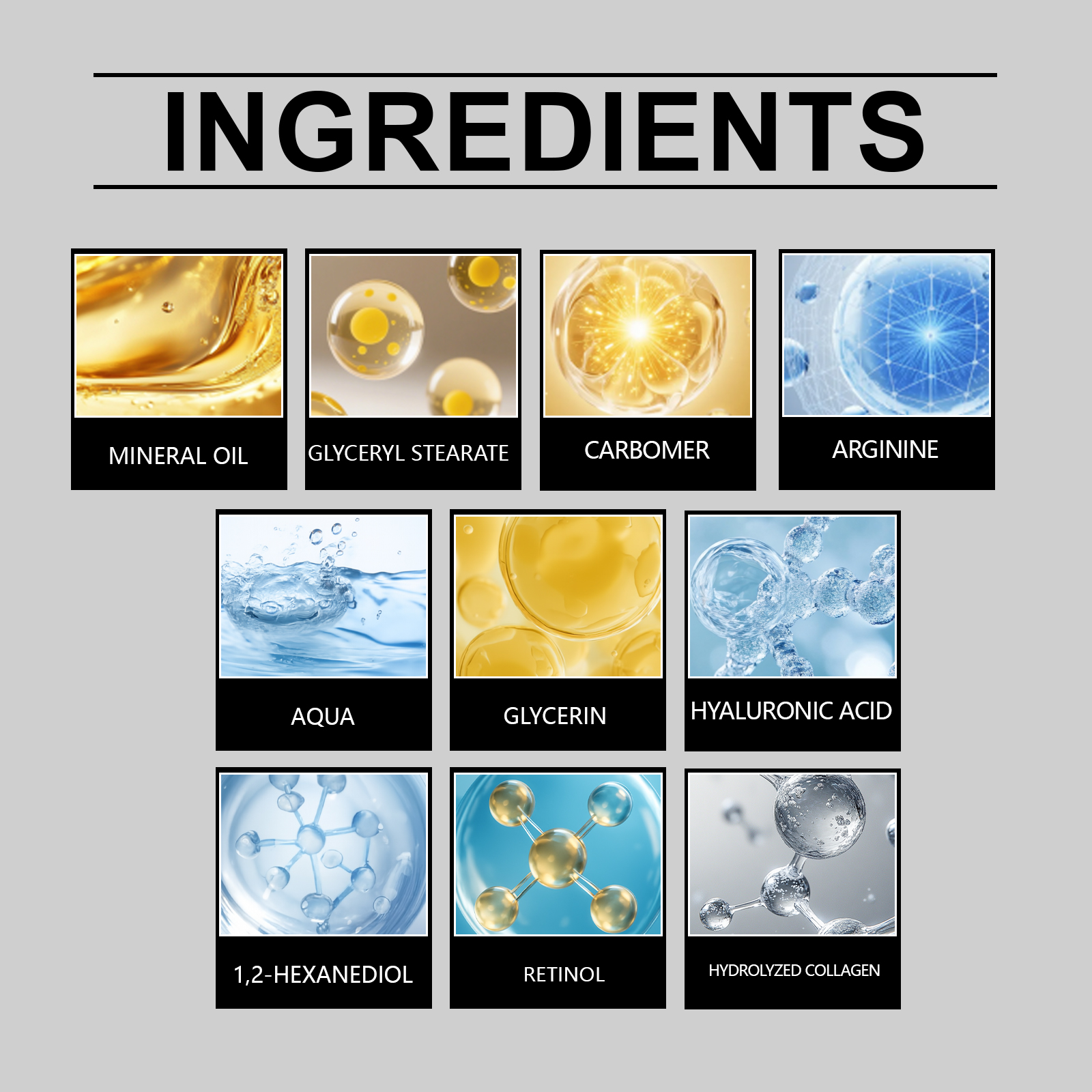 Retinol Cream Multi Effect Integrate Moisturize Boost Radiance Improve Elasticity Repair Dry Skin Day Night Skin Care