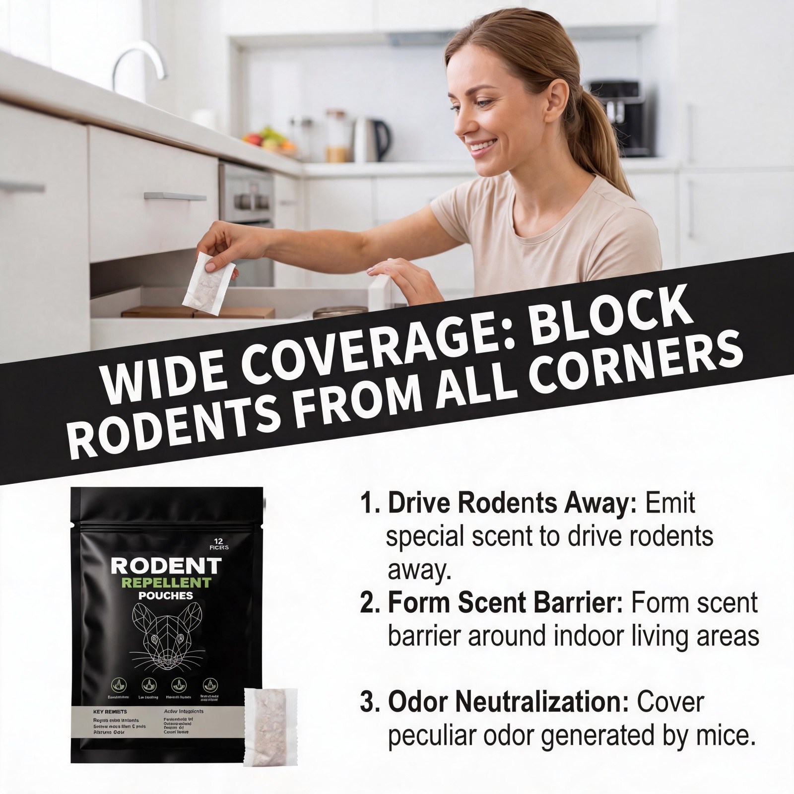 Rodent Repellent Daily Household Convenient Repelling Supply Indoor Outdoor Family Terrace Multi Space Applicable