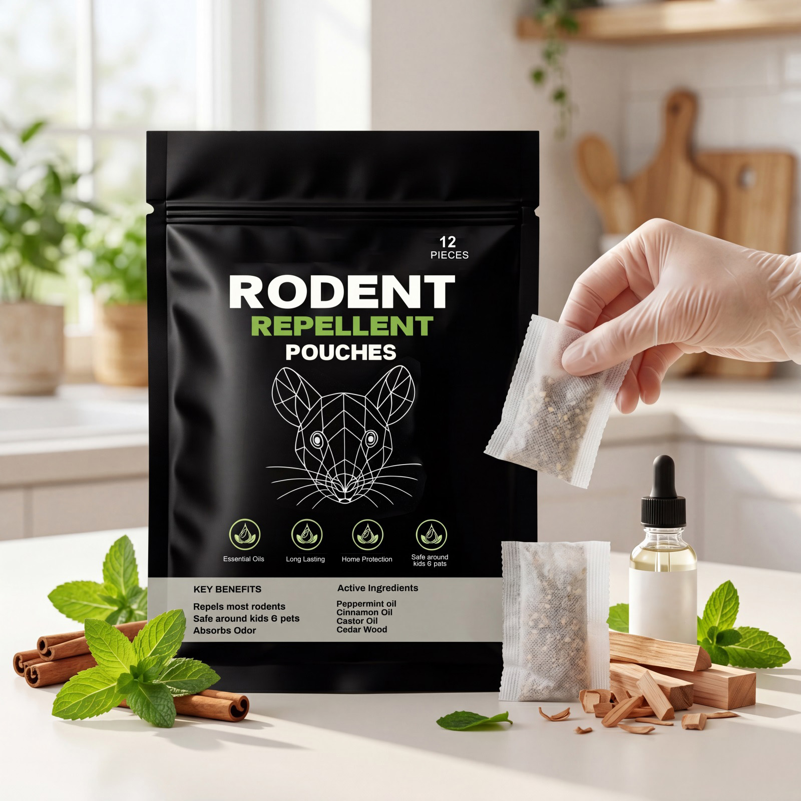 Rodent Repellent Daily Household Convenient Repelling Supply Indoor Outdoor Family Terrace Multi Space Applicable