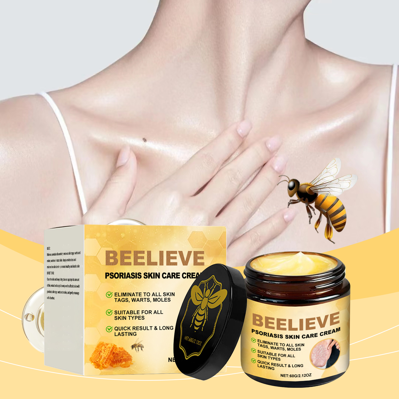 Skin Care Cream Gentle Massage Deep Moisturizing Nourishing Protect Soft Smooth Apply On Body Skin Surface