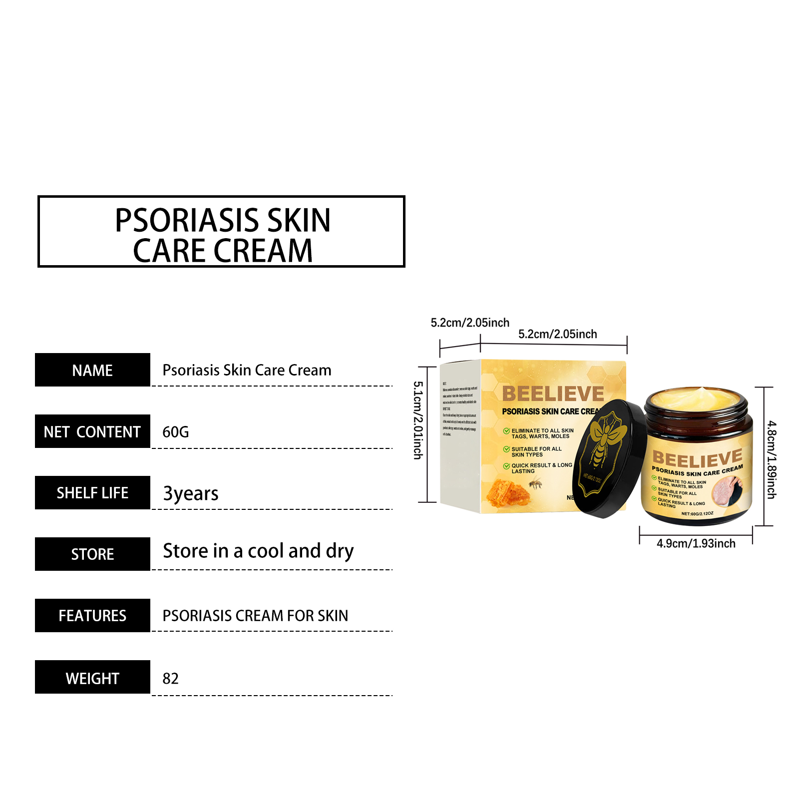 Skin Care Cream Gentle Massage Deep Moisturizing Nourishing Protect Soft Smooth Apply On Body Skin Surface