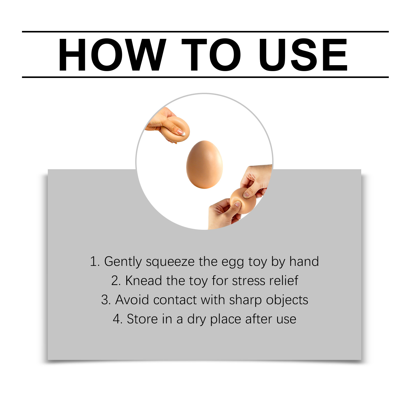 Simulated Egg Squeeze Toy Soft Texture Soft Hand Feel Lovely Shape Fun Stress Relief Plaything For Daily Relaxation Entertainment