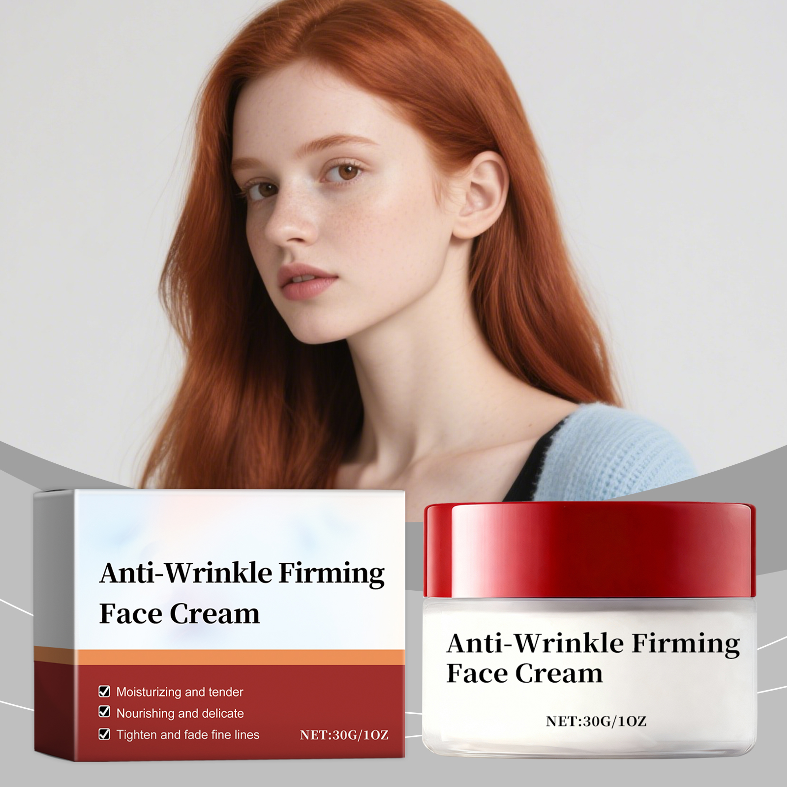 Moisturizing Face Cream Hydrating Elastic Smooth Soft Reduce Fine Lines Firm Clear Skin Daily Care