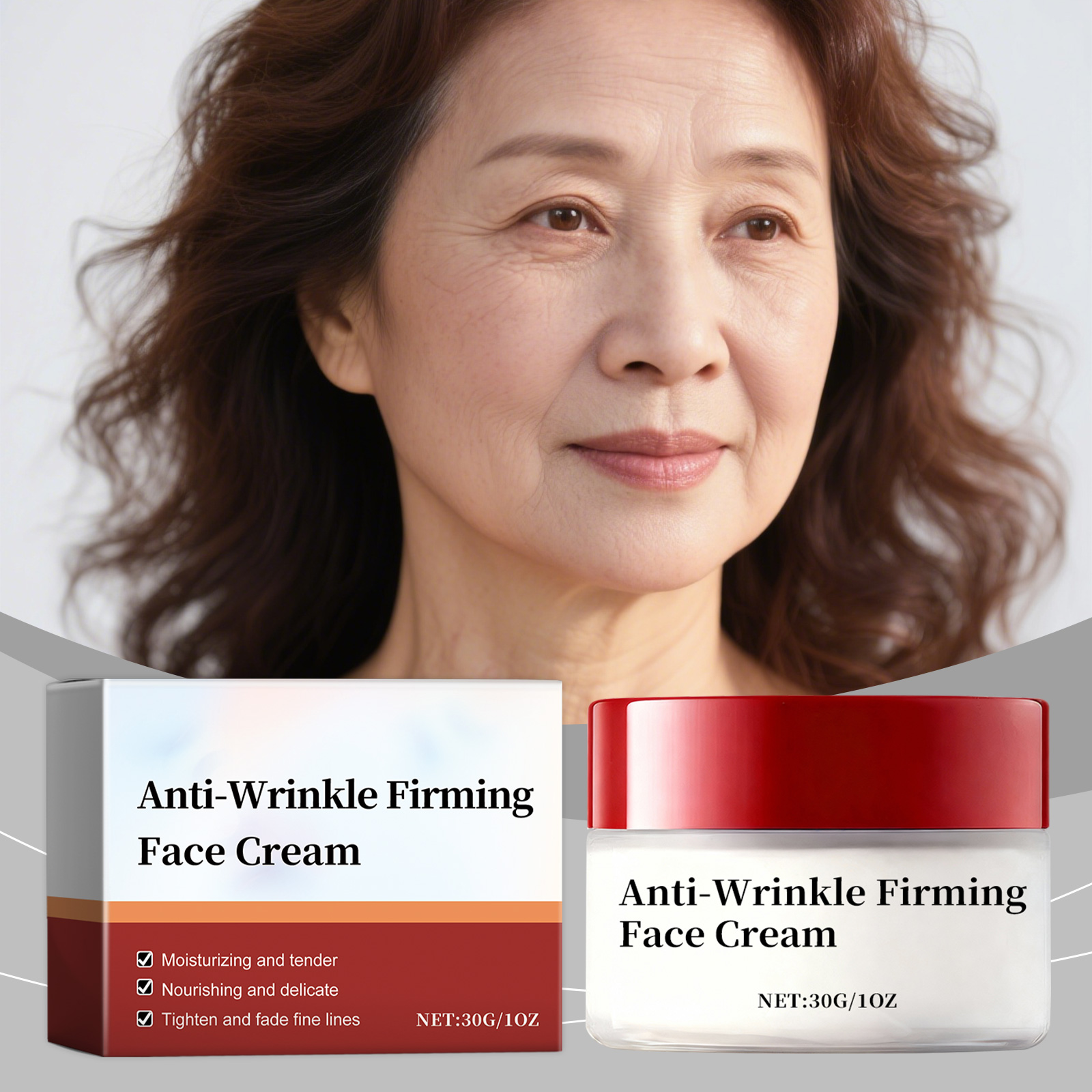 Moisturizing Face Cream Hydrating Elastic Smooth Soft Reduce Fine Lines Firm Clear Skin Daily Care