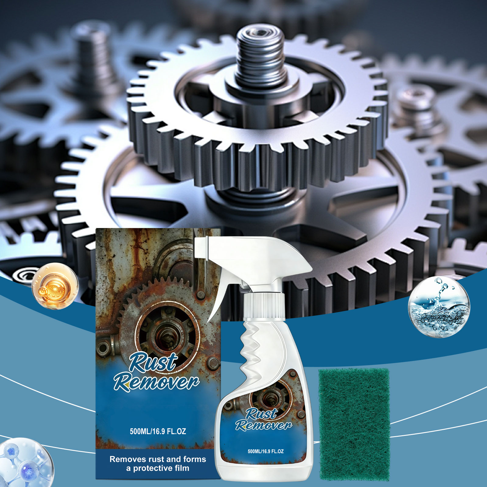 Multi Purpose Stain Rust Remover Clean All Kinds Rusty Dirt Surfaces