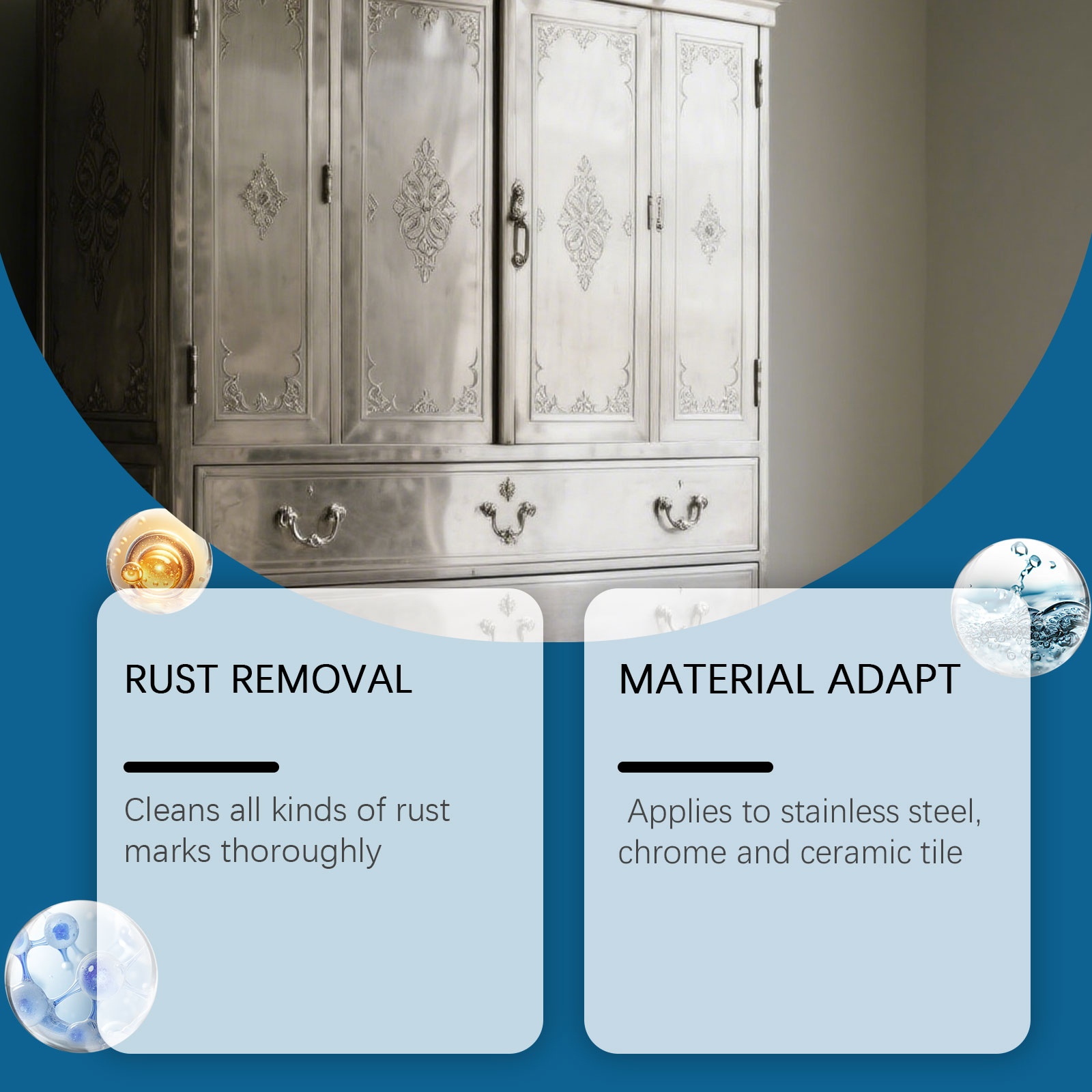 Multi Purpose Stain Rust Remover Clean All Kinds Rusty Dirt Surfaces