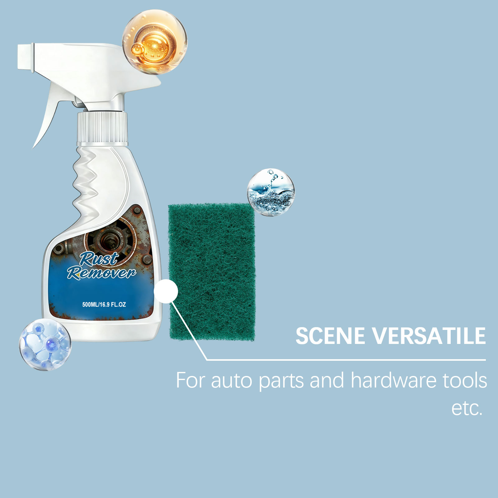 Multi Purpose Stain Rust Remover Clean All Kinds Rusty Dirt Surfaces