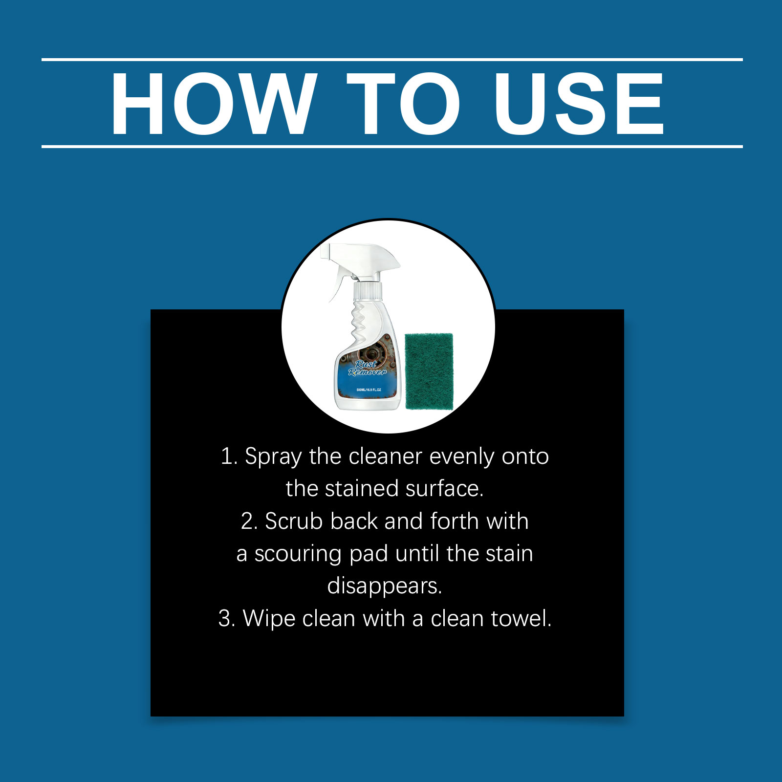 Multi Purpose Stain Rust Remover Clean All Kinds Rusty Dirt Surfaces