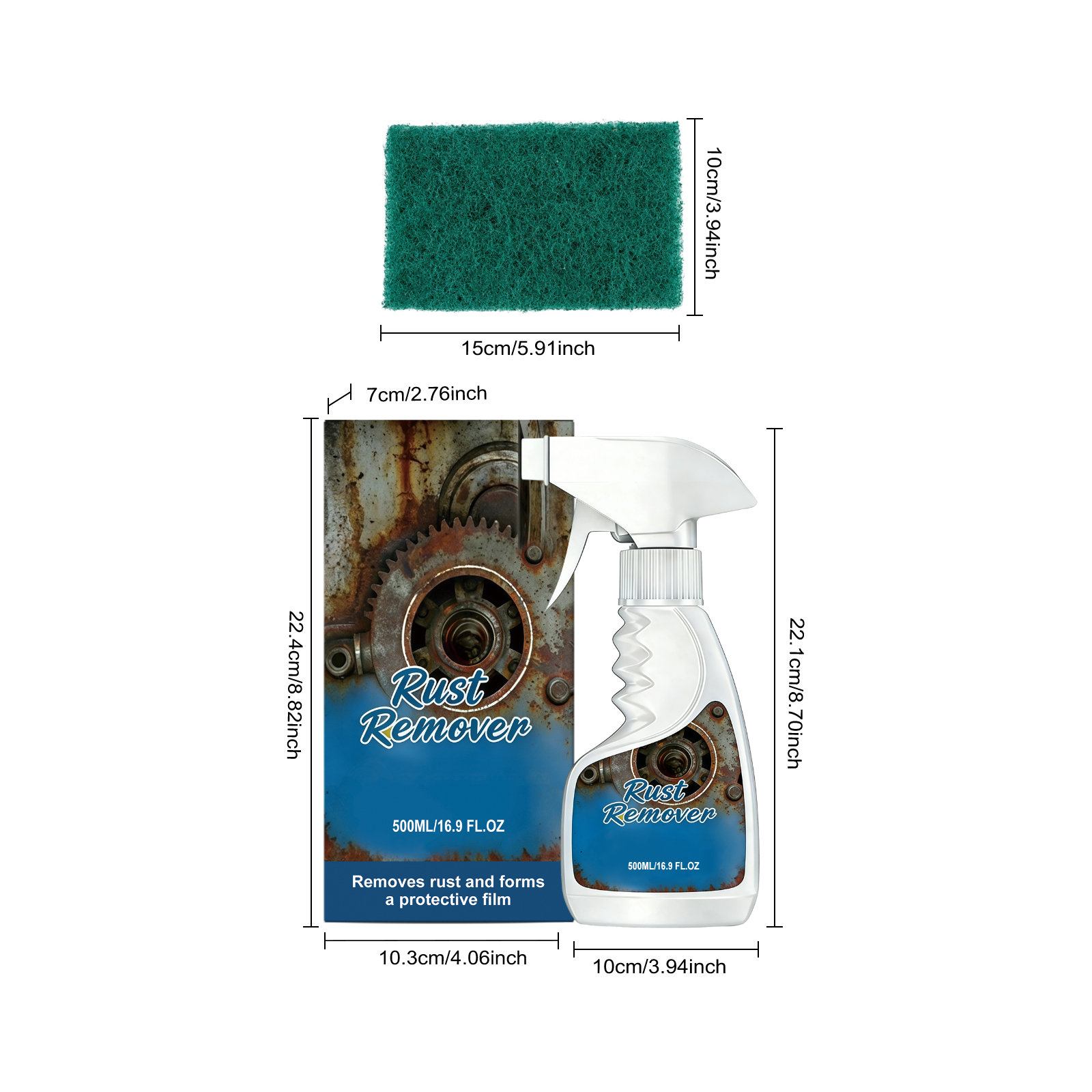 Multi Purpose Stain Rust Remover Clean All Kinds Rusty Dirt Surfaces