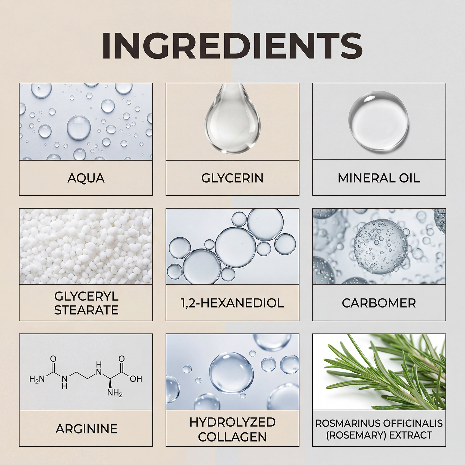 Rosemary Body Care Cream Contains Plant Extracts Light Texture Collagen Moisturizes Hydrates Protects Skin