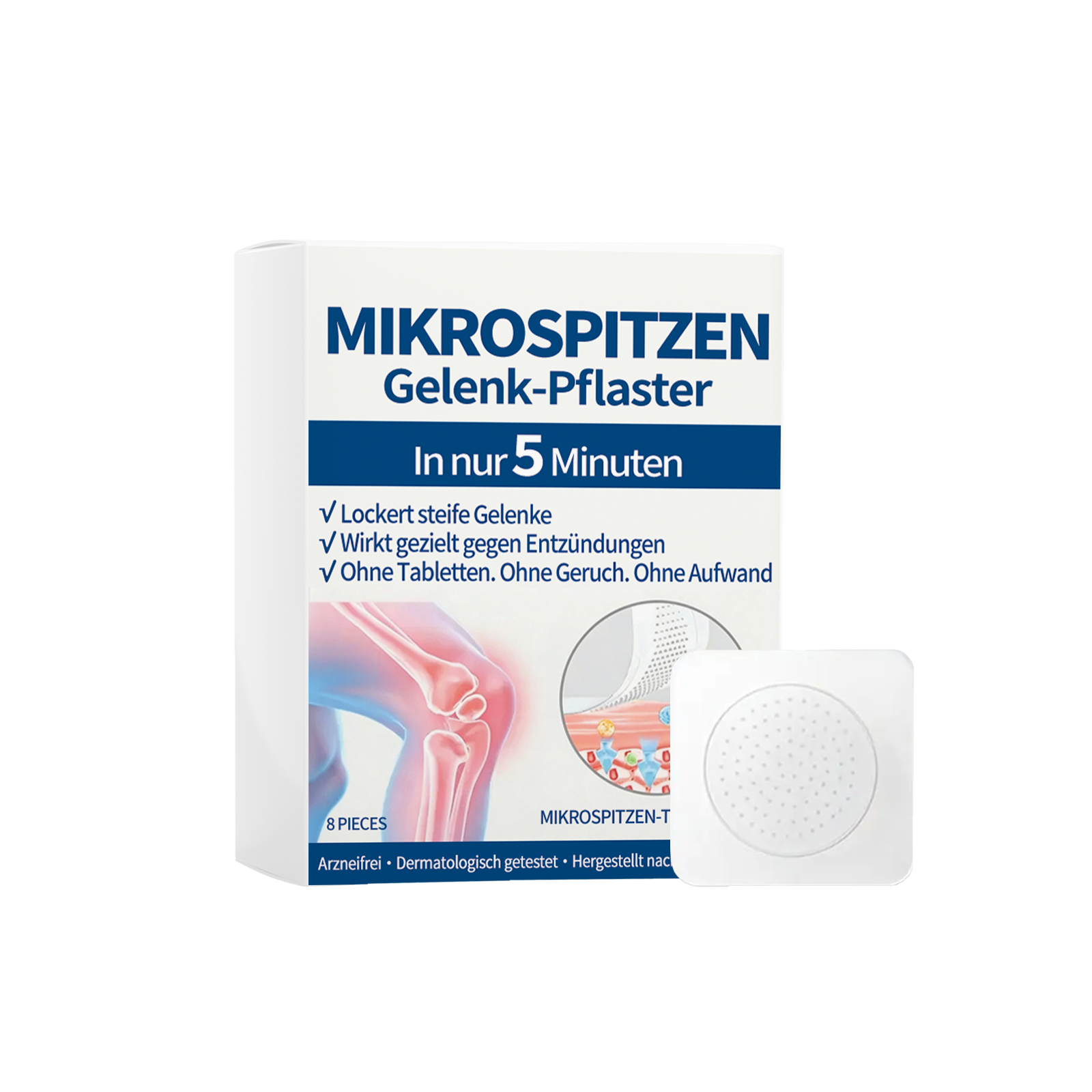 Joint Patch Mild Boost Comfort Moist Skin Breathable PE Material Thin Fit Joint Care Patch