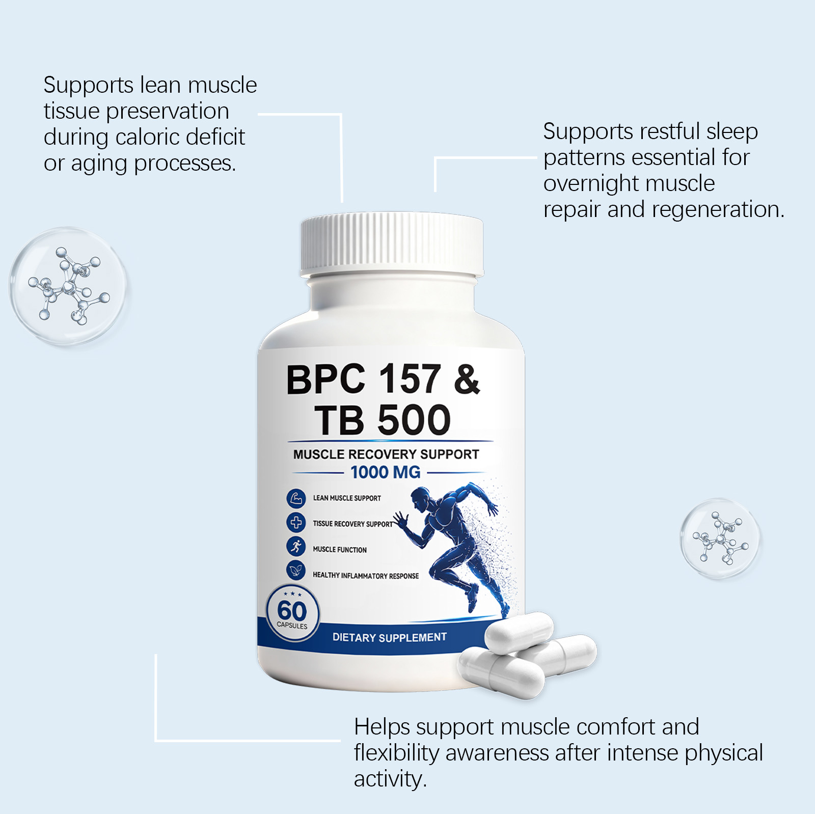 Muscle Care Support Capsule Joint Muscle Post Workout Gentle Care Muscle Protein Nutrition Capsule
