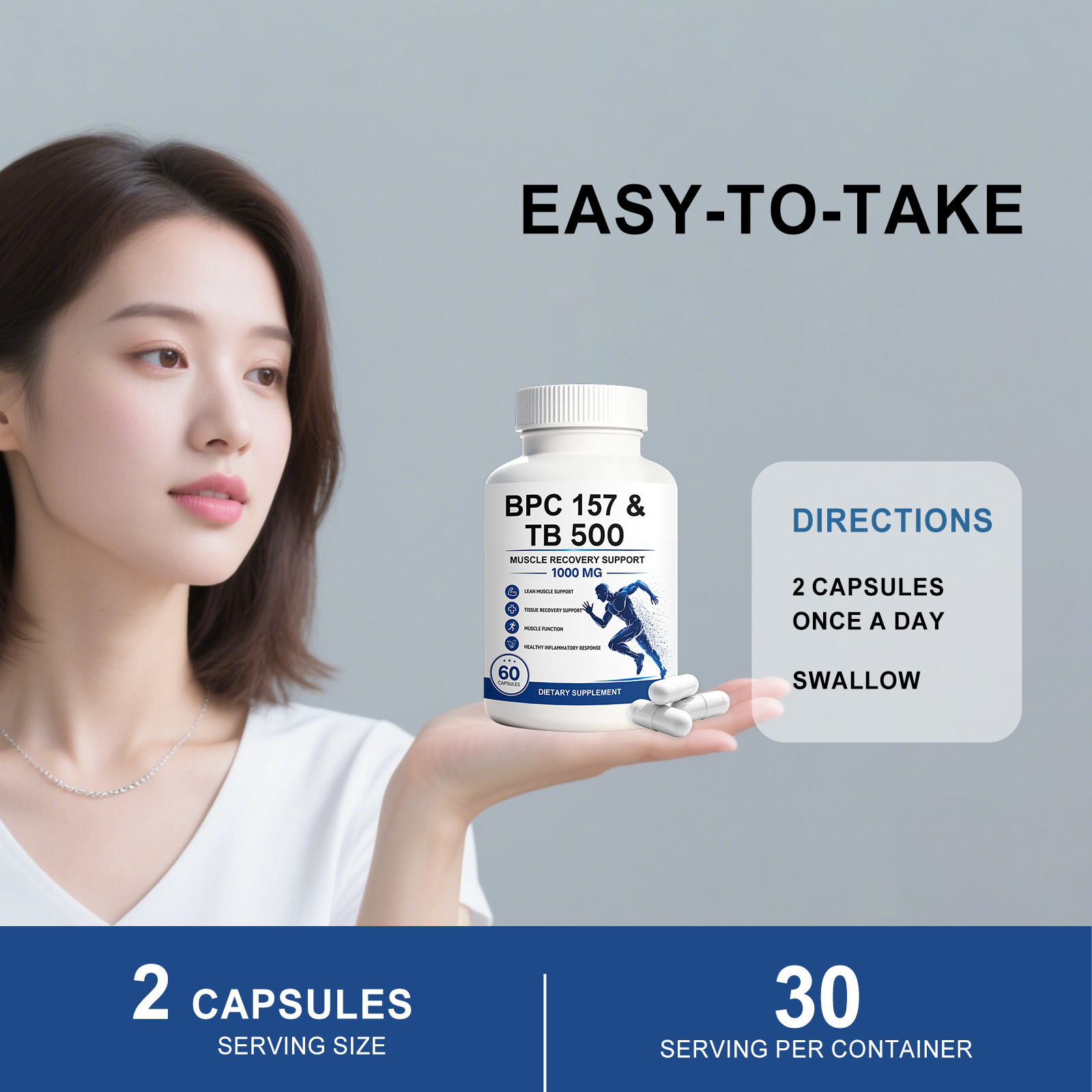Muscle Care Support Capsule Joint Muscle Post Workout Gentle Care Muscle Protein Nutrition Capsule