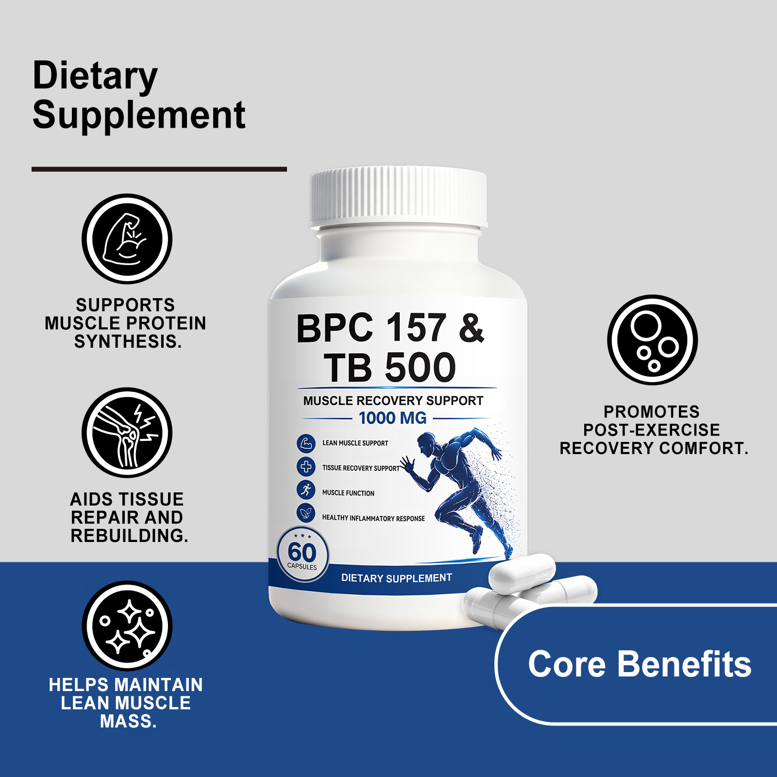 Muscle Care Support Capsule Joint Muscle Post Workout Gentle Care Muscle Protein Nutrition Capsule