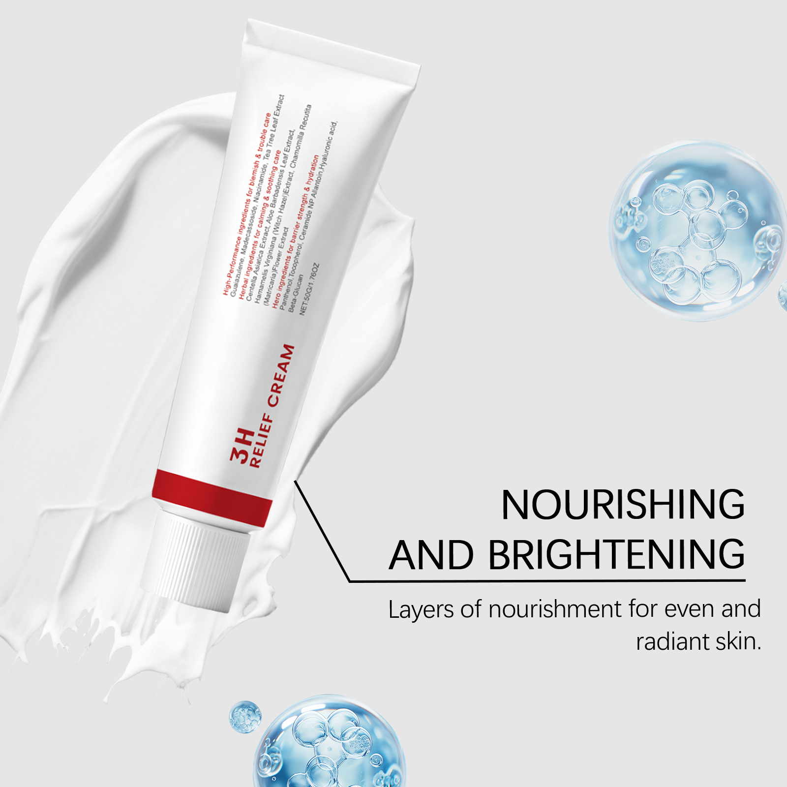 Centella Asiatica Care Cream Refreshing Hydrating Facial Skin Moisturizing Daily Face Lotion