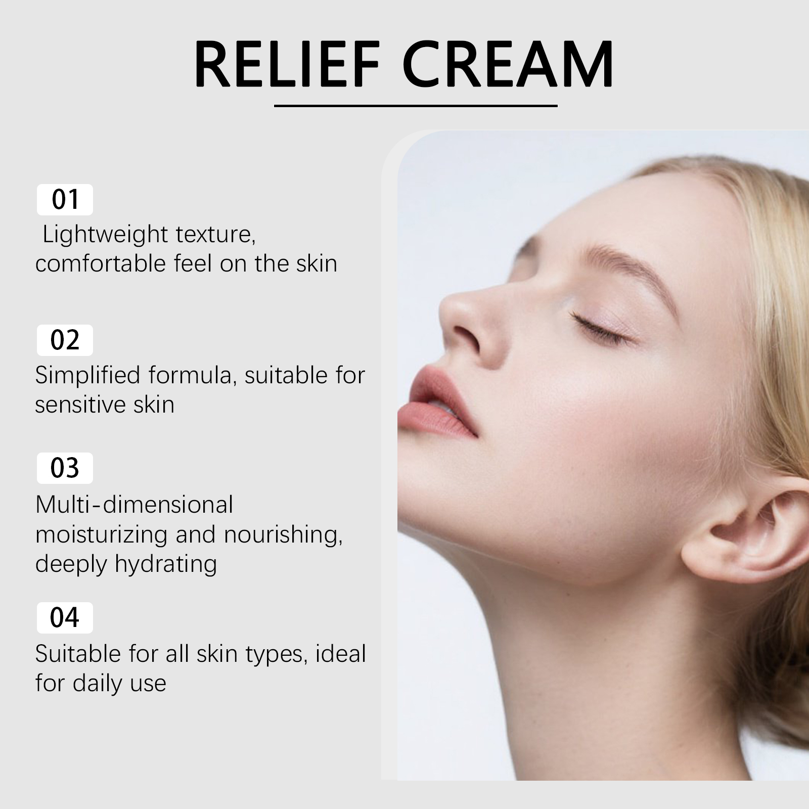 Centella Asiatica Care Cream Refreshing Hydrating Facial Skin Moisturizing Daily Face Lotion