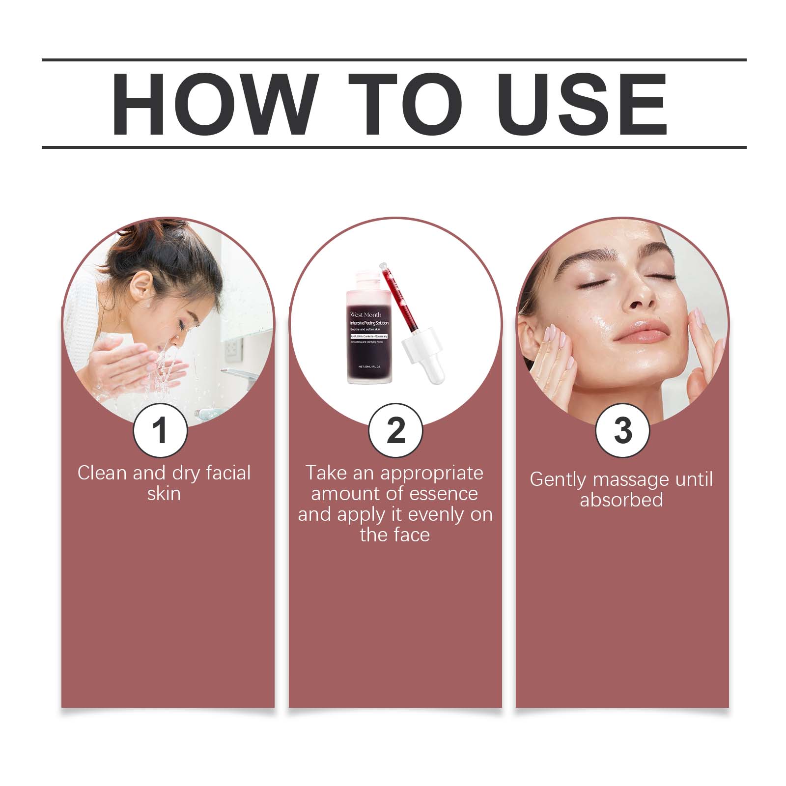 Exfoliating Brightening Dullness Serum Moisturizing Cleansing Hydrating Antiwrinkle Brightening Facial Skin Care