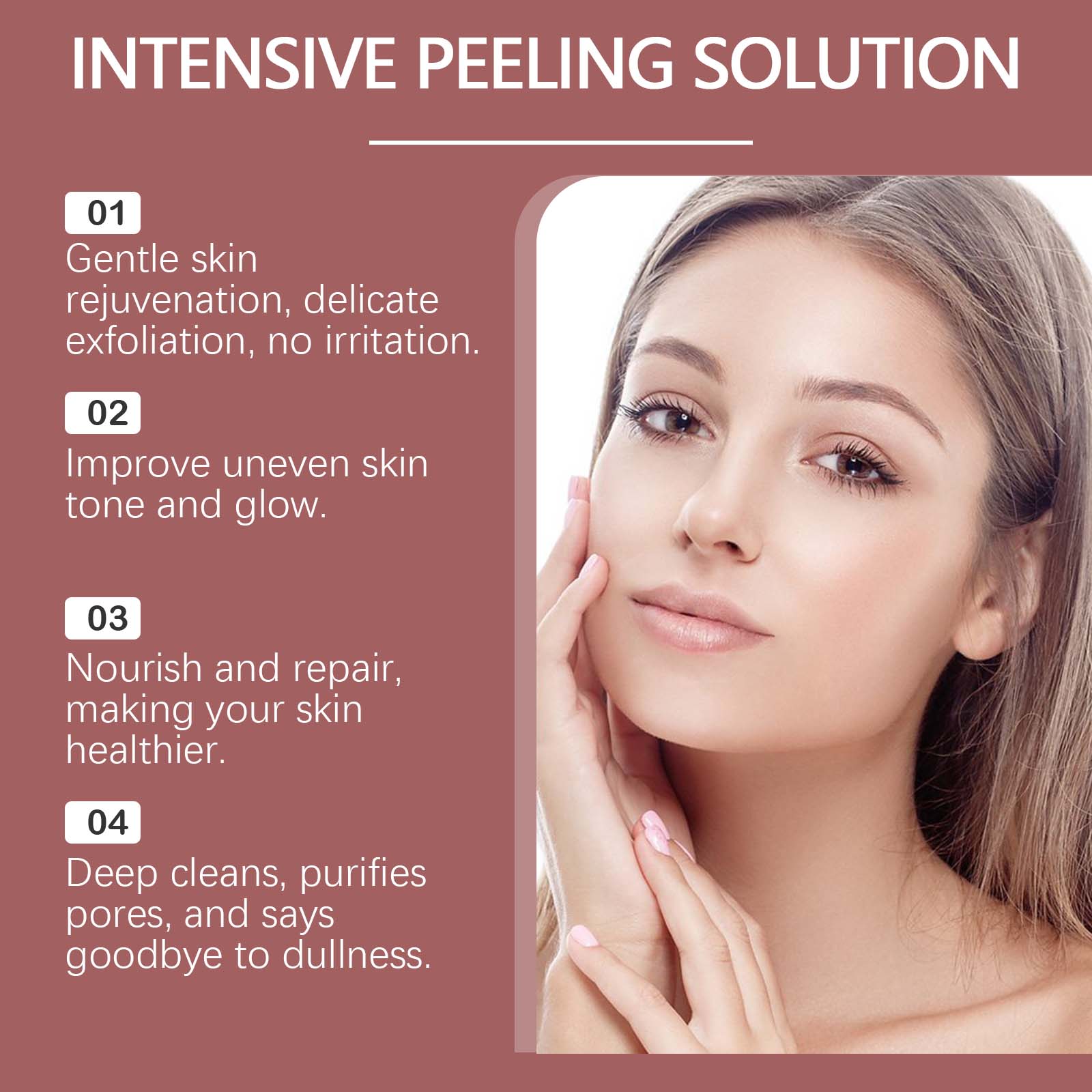 Exfoliating Brightening Dullness Serum Moisturizing Cleansing Hydrating Antiwrinkle Brightening Facial Skin Care