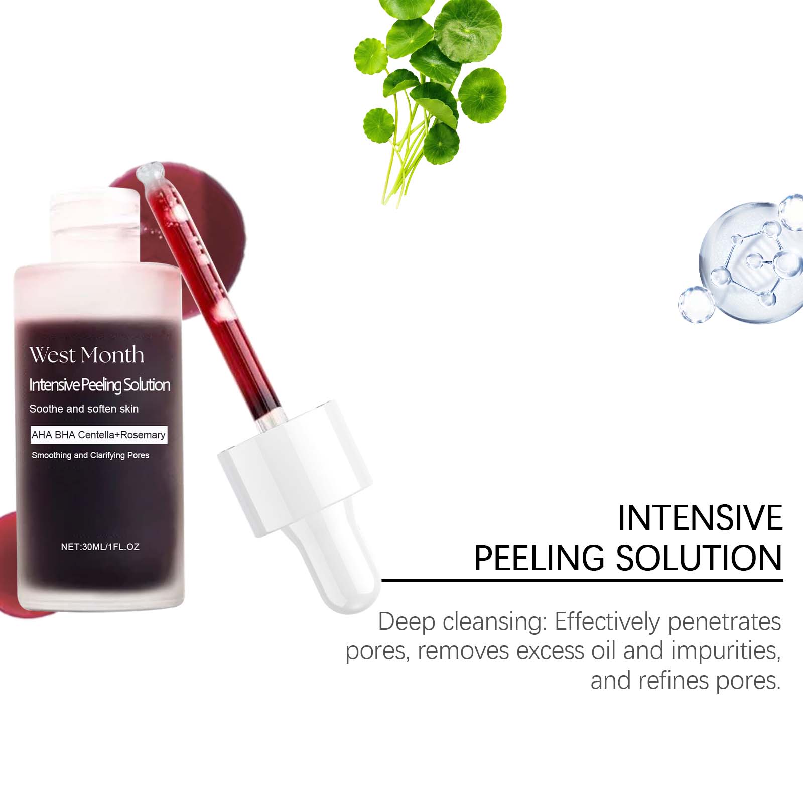 Exfoliating Brightening Dullness Serum Moisturizing Cleansing Hydrating Antiwrinkle Brightening Facial Skin Care