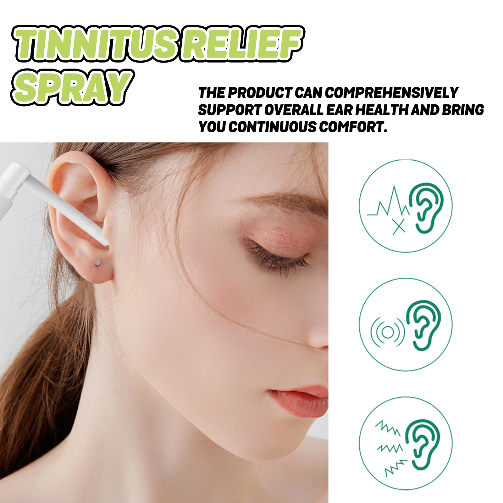 Tinnitus Relief Spray Earwax Removal Soothing Ear Care For Ear Ringing And Discomfort Daily Hearing Support