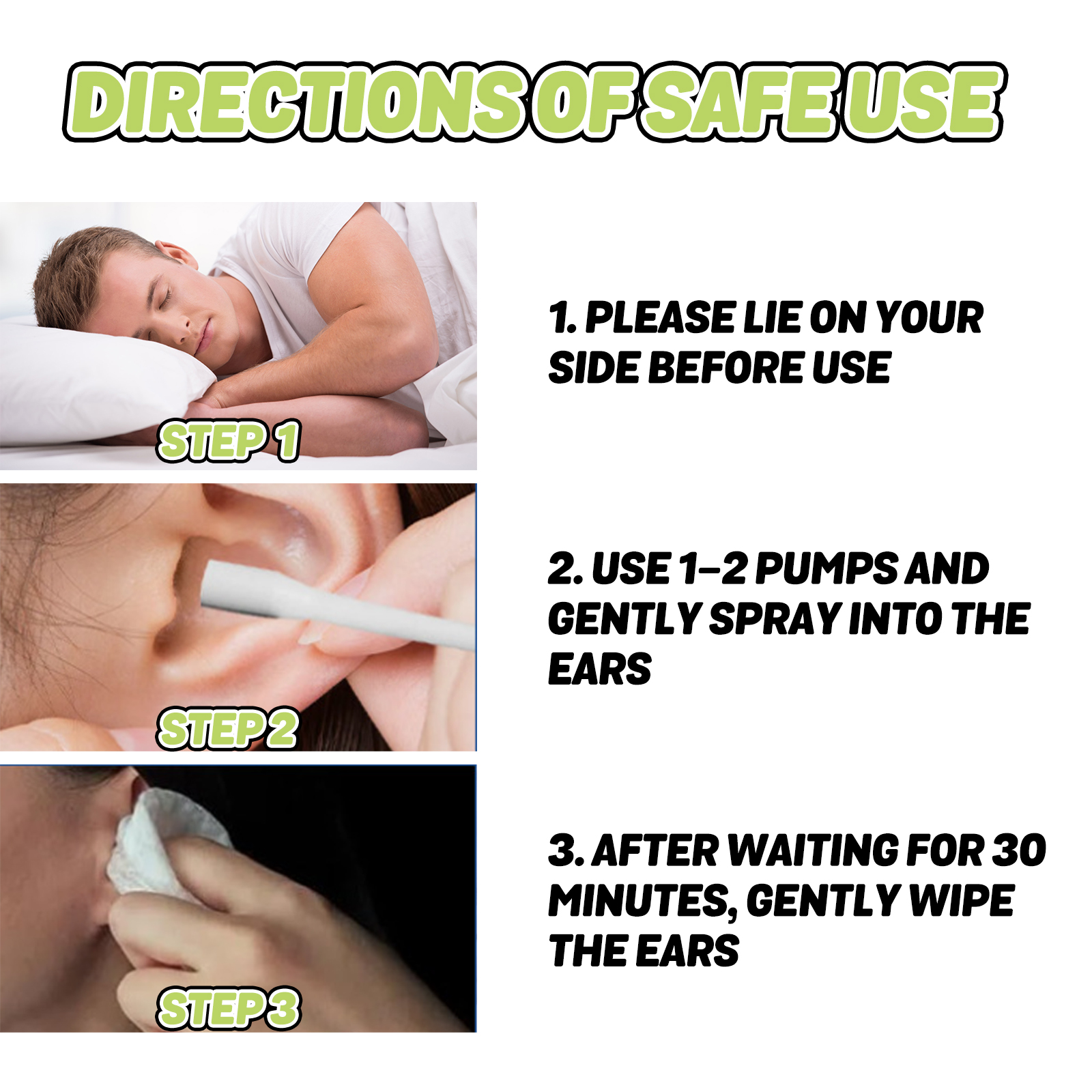 Tinnitus Relief Spray Earwax Removal Soothing Ear Care For Ear Ringing And Discomfort Daily Hearing Support