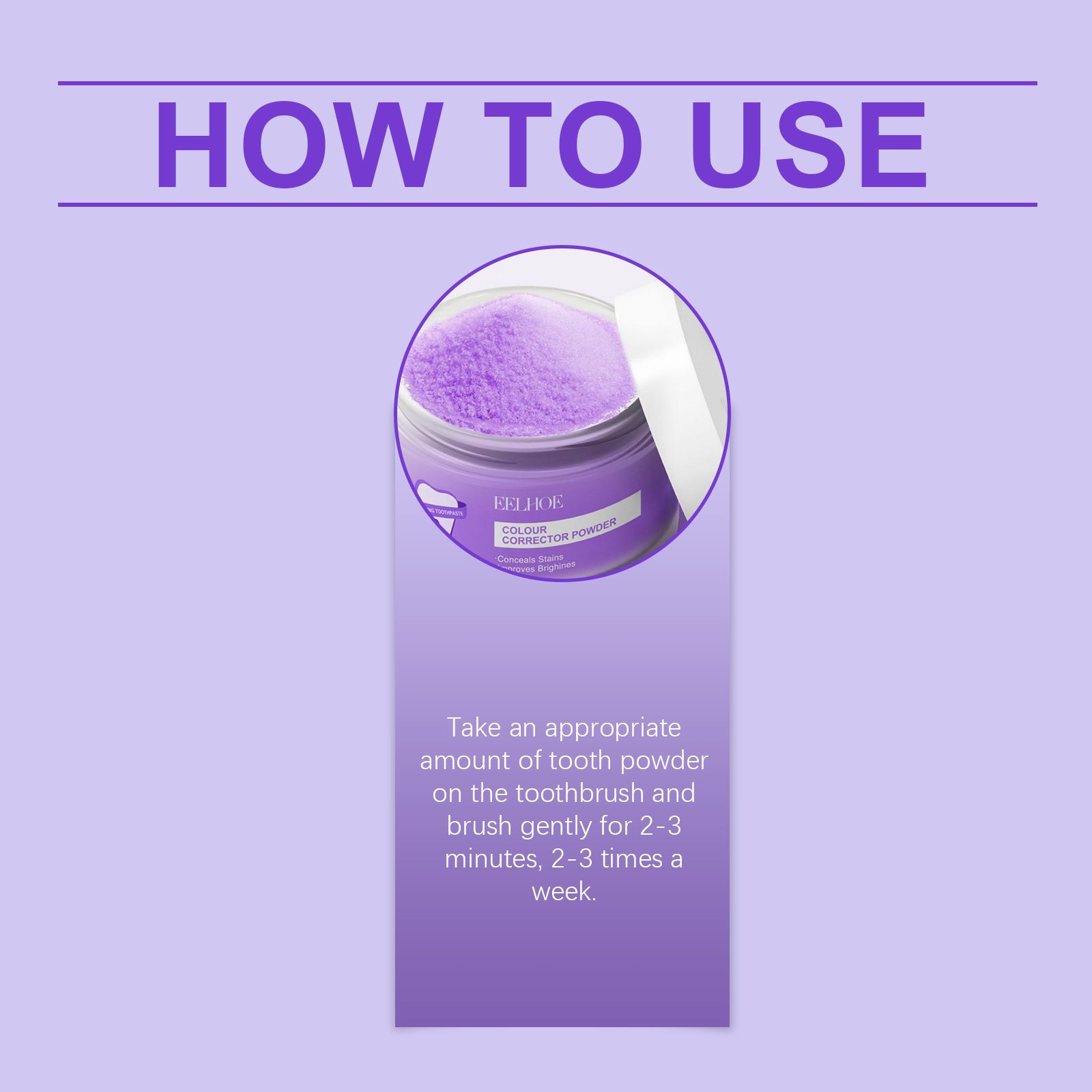 Teeth Whitening Powder Gentle Cleaning Fresh Breath Daily Oral Care