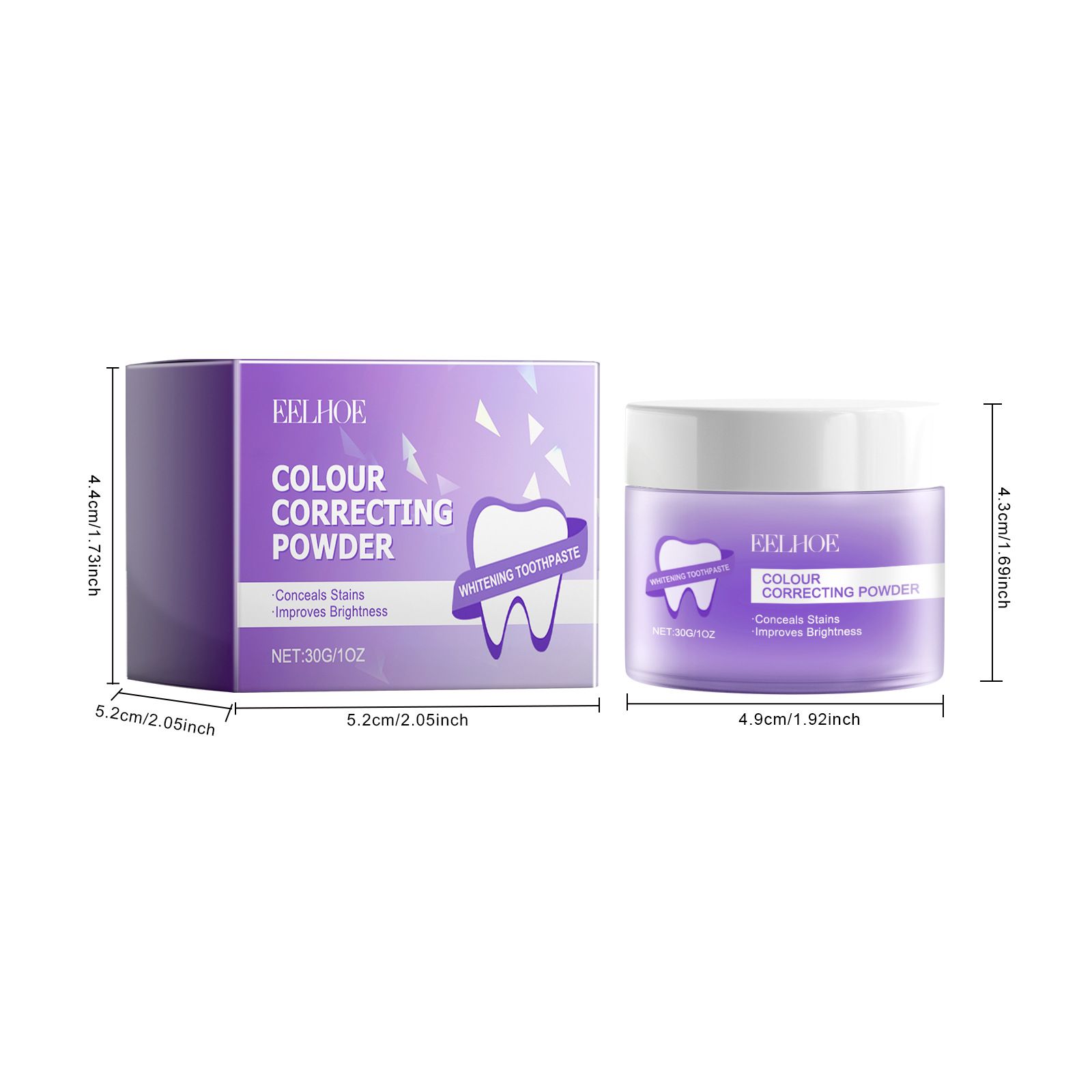 Teeth Whitening Powder Gentle Cleaning Fresh Breath Daily Oral Care