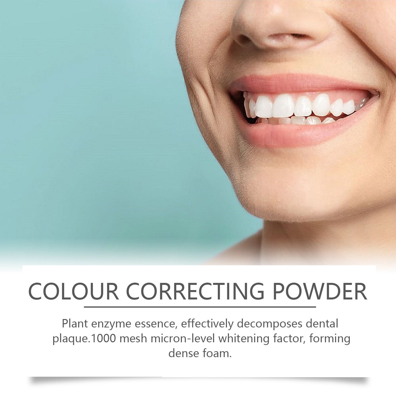 Teeth Whitening Powder Gentle Cleaning Fresh Breath Daily Oral Care