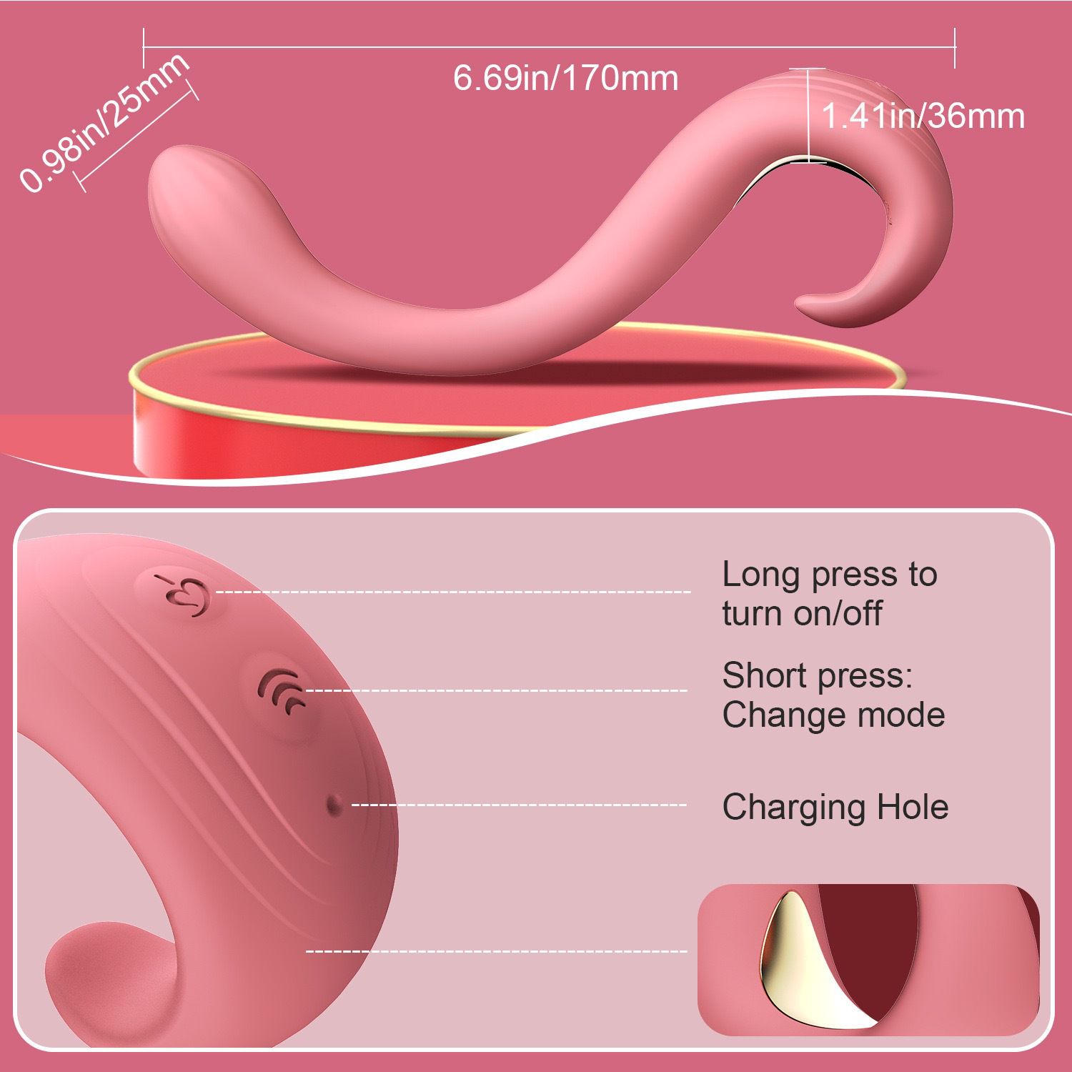 G-Spot Vibrator For Women Sex Toys Wand Masturbator Clitoral Stimulation Egg Dildo Couples Adult Night Pleasure