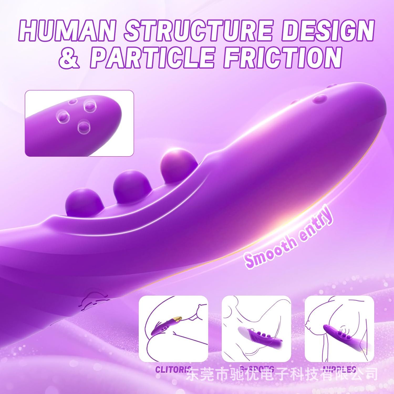 Vibrating AV Wand Adult Toy Vibrator Sex Toy for Women Massagers Musical Note Three Point Flapping Female Masturbator Strong Vibration Orgasm Masturbation