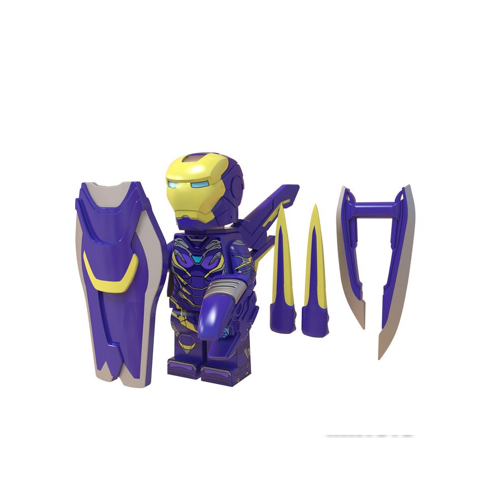 8PCS/SET Iron Man Mini figure Building Blocks Kids Toys